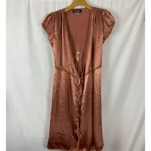 Baby Phat Authentic Vintage 90's Y2K Tie Front Short Sleeve Robe Women's Robe Sm